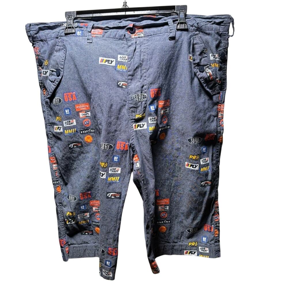 Born Fly Zip Up Flat Front Shorts